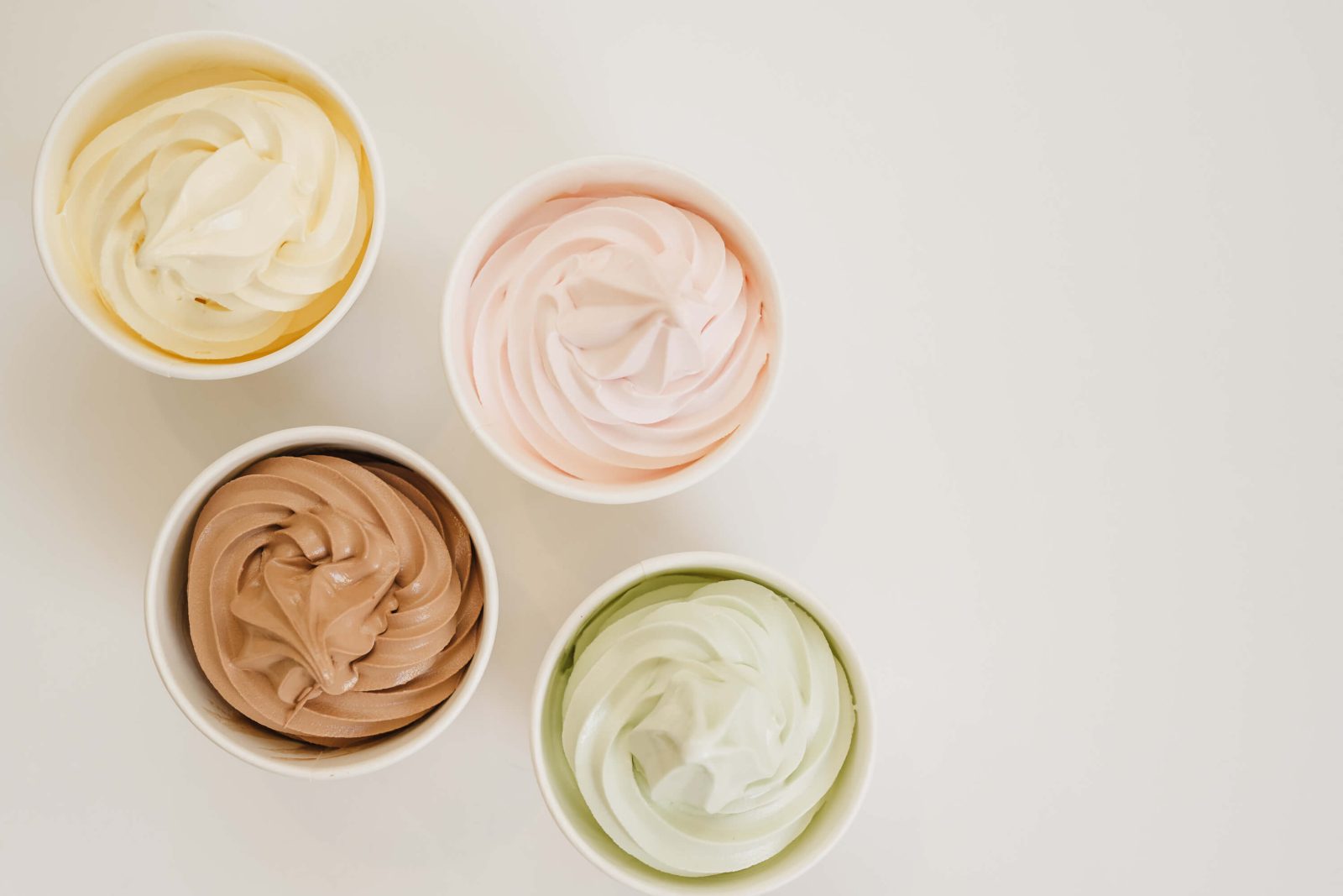 Classic frozen yogurt flavors at Chill on the Hill